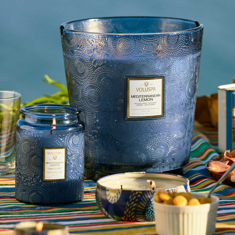 Mediterranean Lemon - 3 Wick Tin Candle - view 2