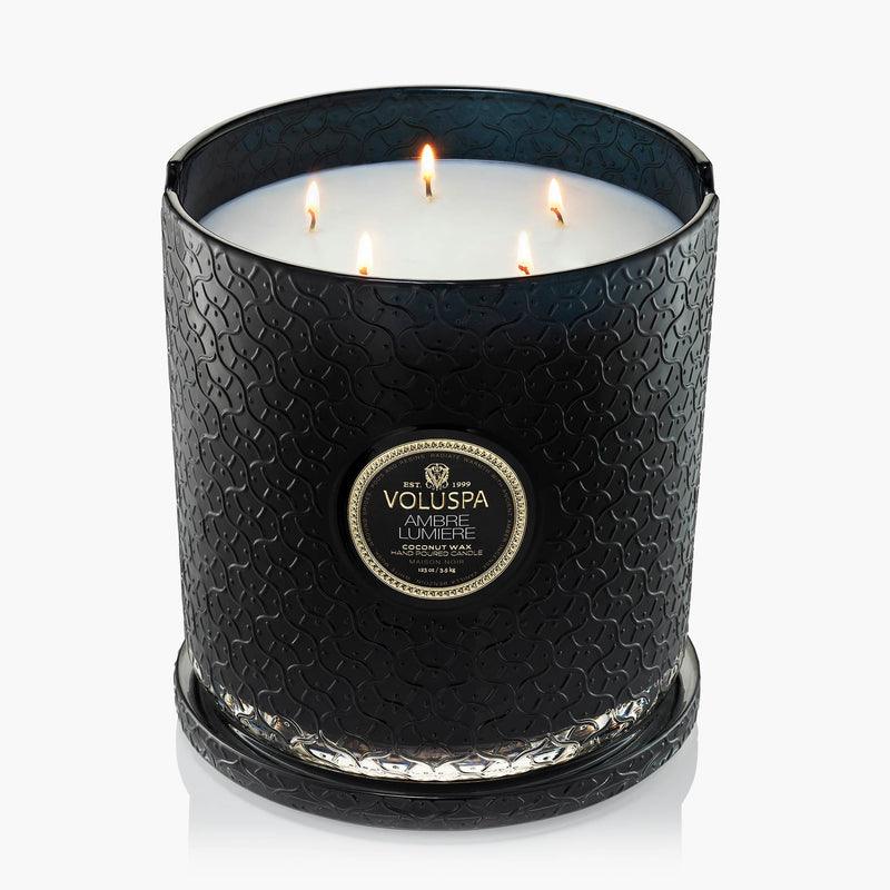 Ambre Lumiere - 5 Wick Hearth Candle - view 2