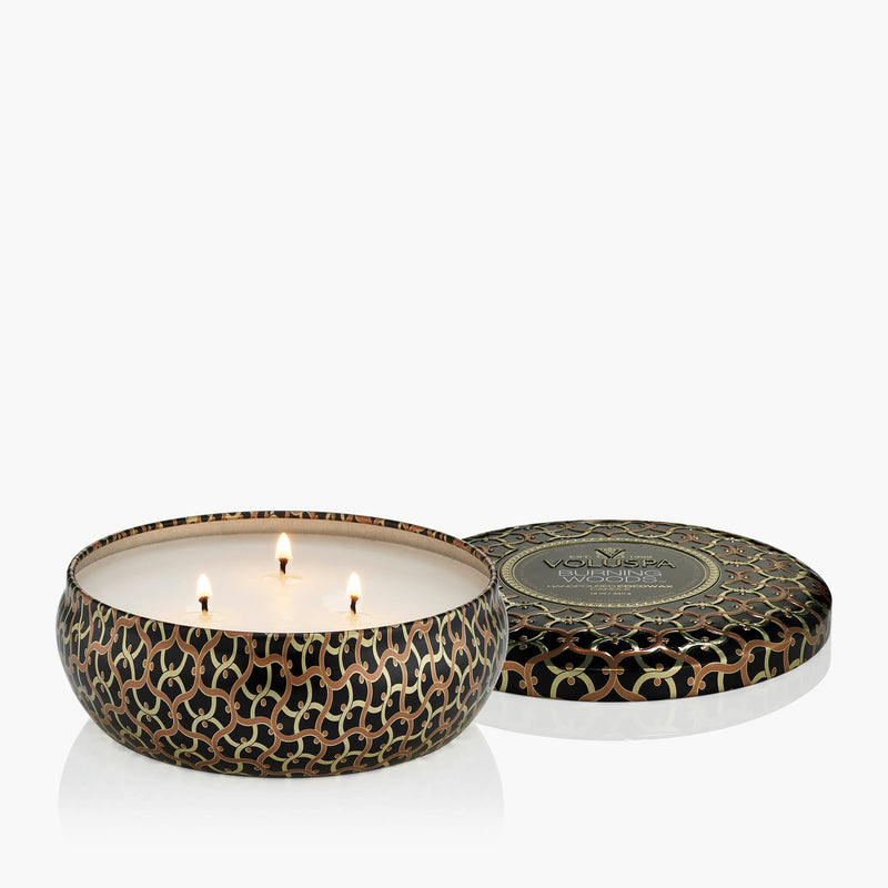 Burning Woods - 3 Wick Tin Candle - view 4
