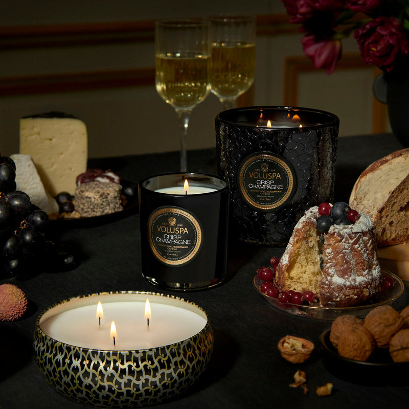 Crisp Champagne - 3 Wick Tin Candle - view 2