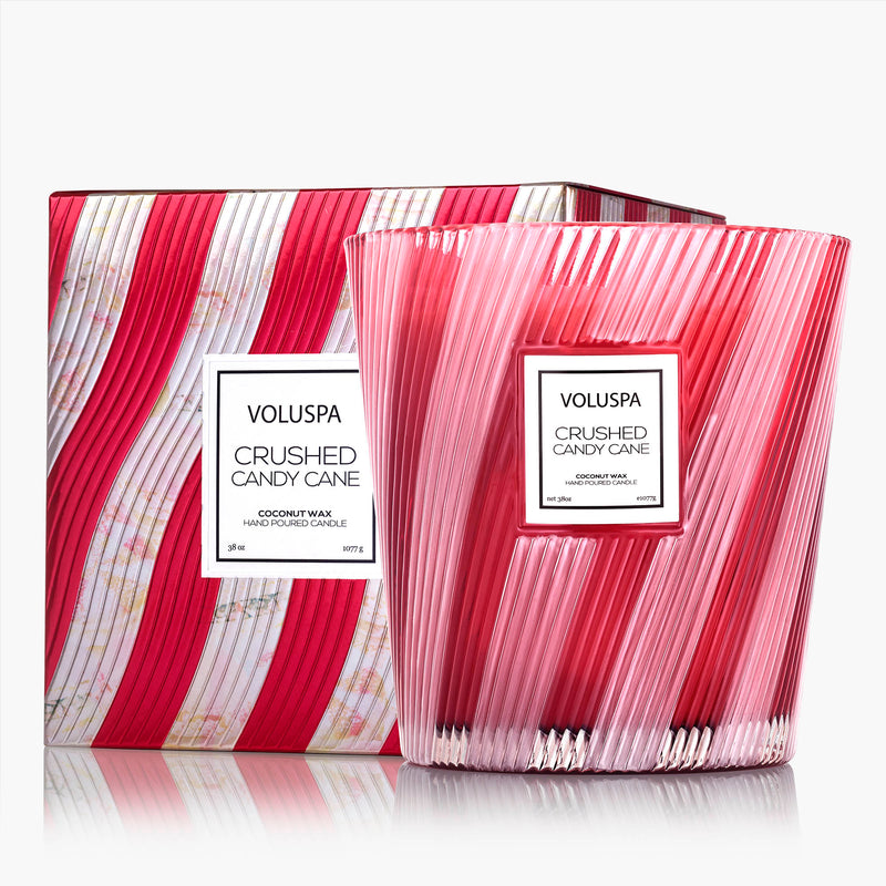 Crushed Candy Cane - 3 Wick Hearth Candle - view 1