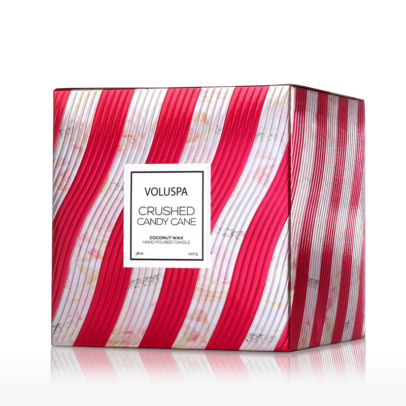 Crushed Candy Cane - 3 Wick Hearth Candle - view 6