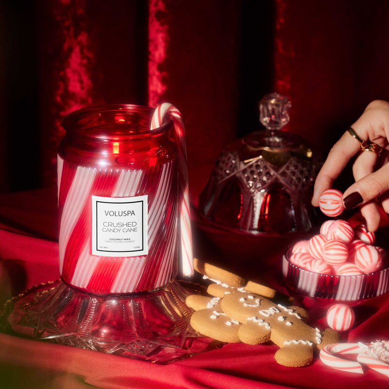 Crushed Candy Cane - Large Jar Candle - view 2
