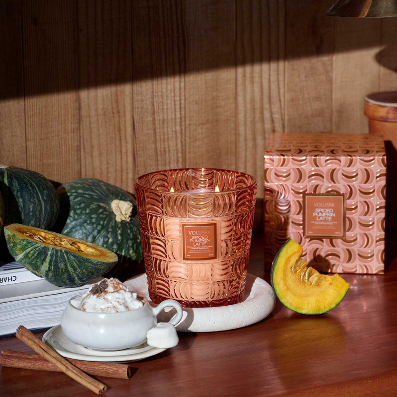 Spiced Pumpkin Latte - 3 Wick Hearth Candle - view 3