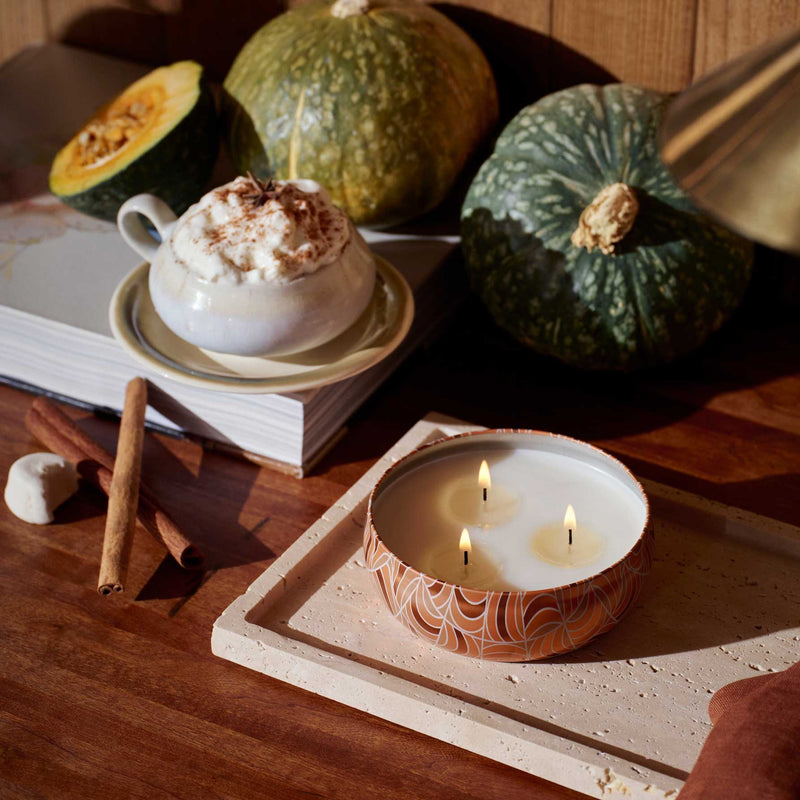 Spiced Pumpkin Latte - 3 Wick Tin Candle - view 3