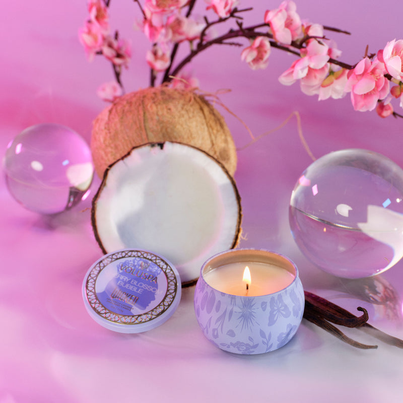 Cherry Blossom Bubble - Mini Tin Candle - view 2