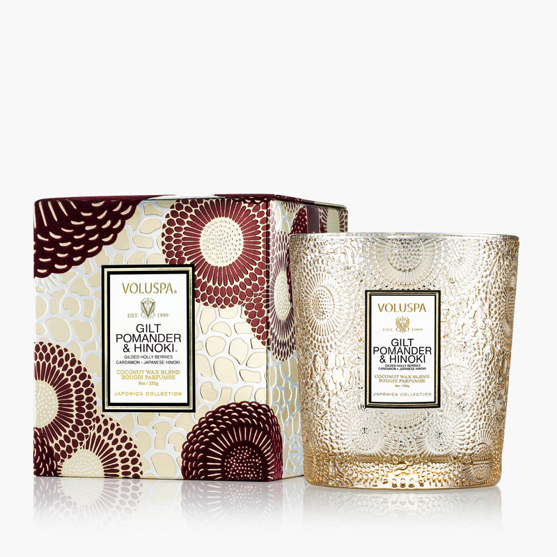 Gilt Pomander & Hinoki - Classic Candle - view 1