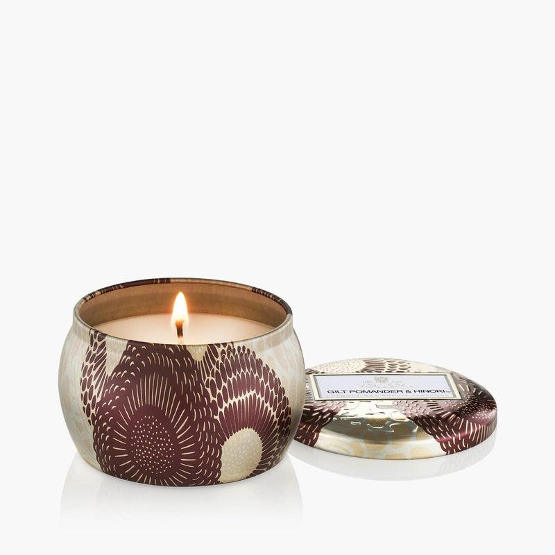 Gilt Pomander & Hinoki - Mini Tin Candle - view 5
