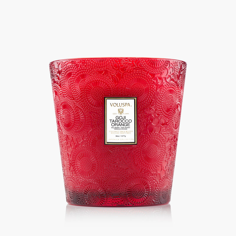 Goji Tarocco Orange - 3 Wick Hearth Candle - view 4