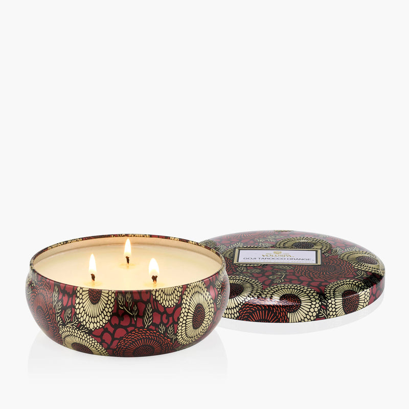 Goji Tarocco Orange - 3 Wick Tin Candle - view 5