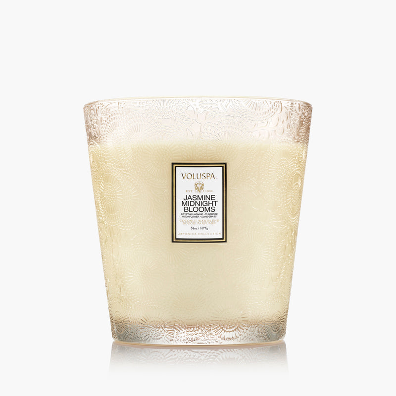 Jasmine Midnight Blooms - 3 Wick Hearth Candle - view 4