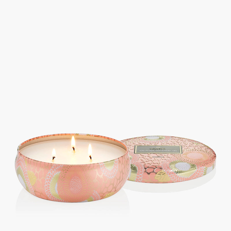 Kalahari Watermelon - 3 Wick Tin Candle - view 5