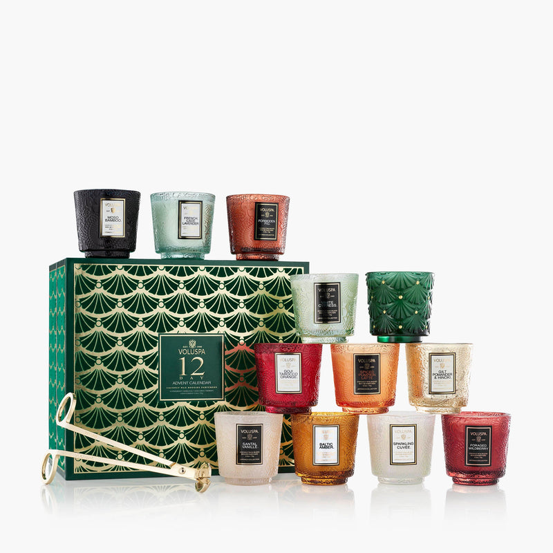 12 Day Advent Calendar - Petite Pedestal Candle Gift Set - view 1