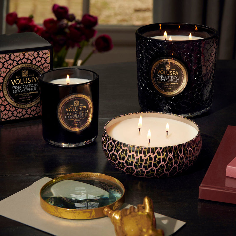 Pink Citron Grapefruit - 3 Wick Tin Candle - view 2