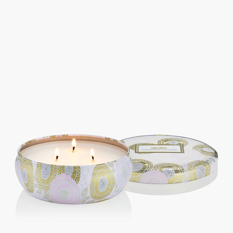 Panjore Lychee - 3 Wick Tin Candle - view 3