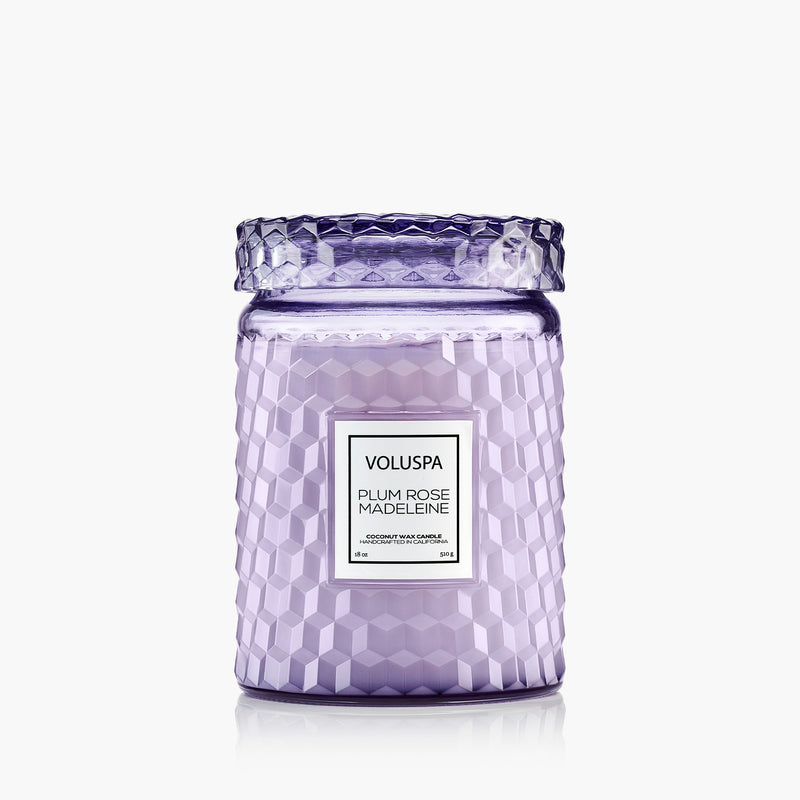 Plum Rose Madeleine - Large Jar Candle - view 1