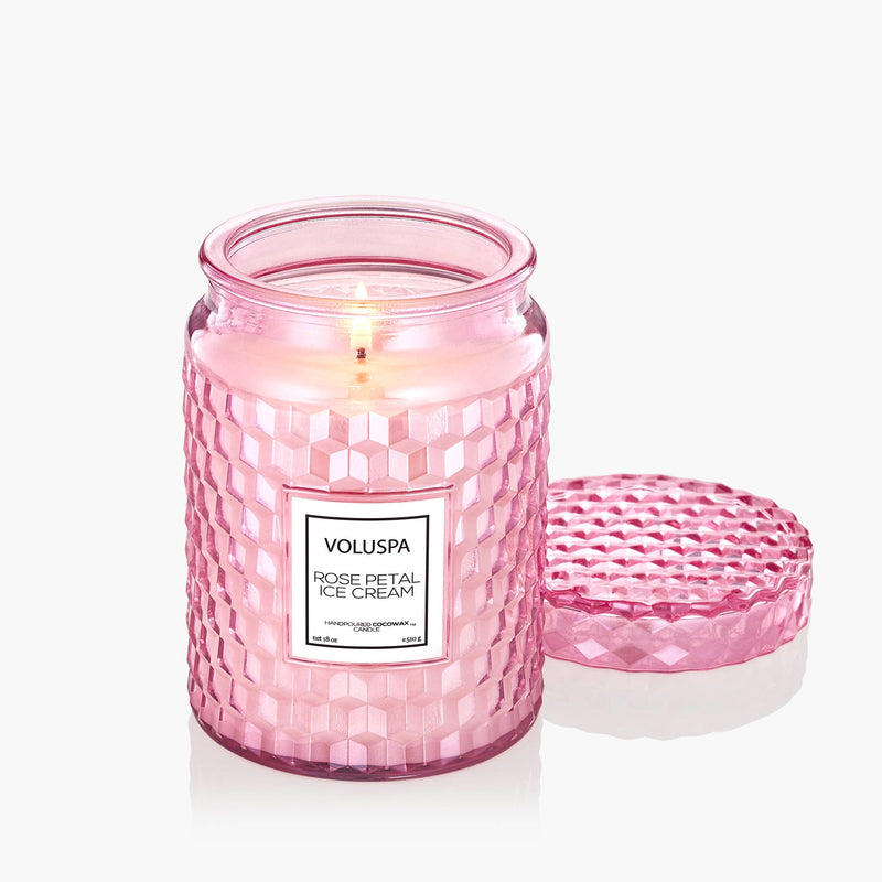 Rose Petal Ice Cream - Large Jar Candle - view 2