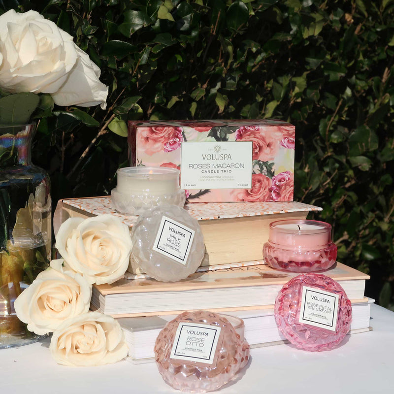 Roses Collection - Macaron Candle Trio Gift Set - view 2