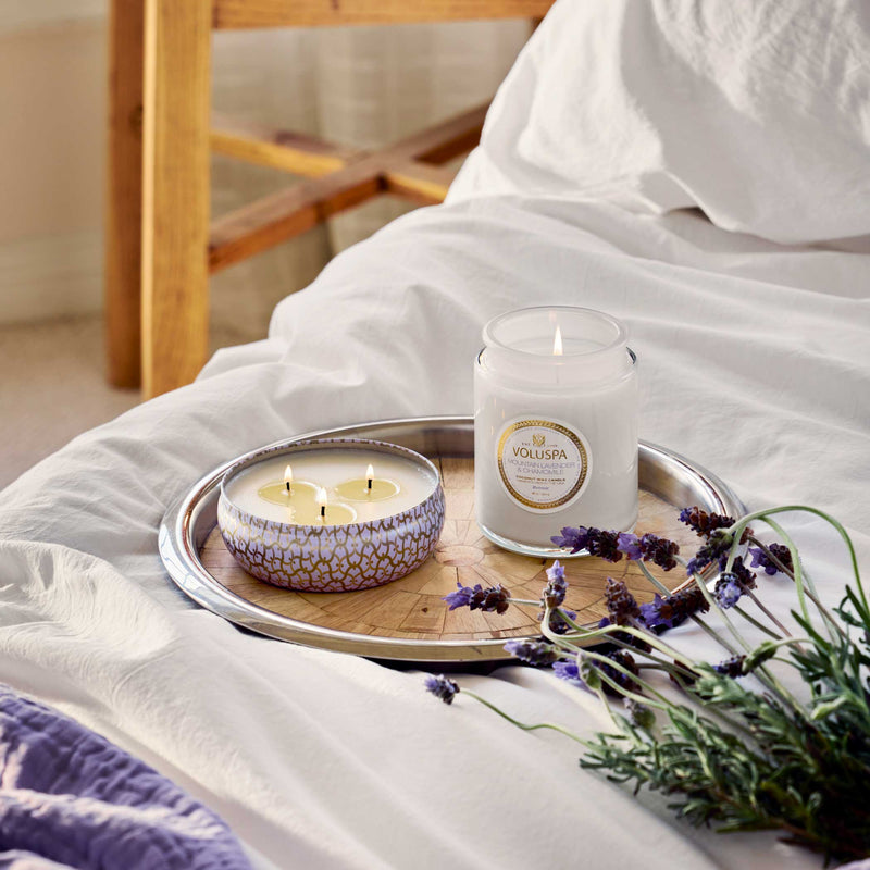 Mountain Lavender & Chamomile - 3 Wick Tin Candle - view 2