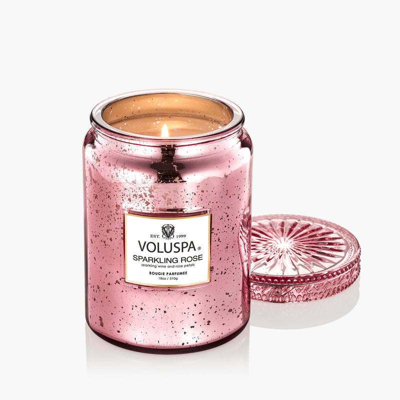 Sparkling Rose - Large Jar Candle - view 4