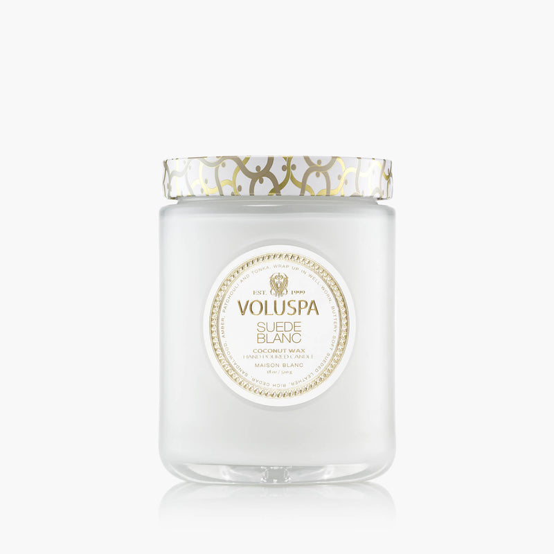 Suede Blanc - Large Jar Candle - view 1