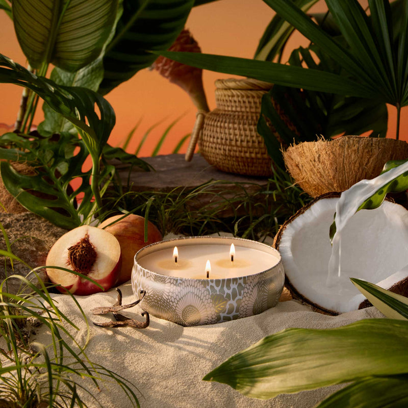 Tahitian Coconut Vanilla - 3 Wick Tin Candle - view 2