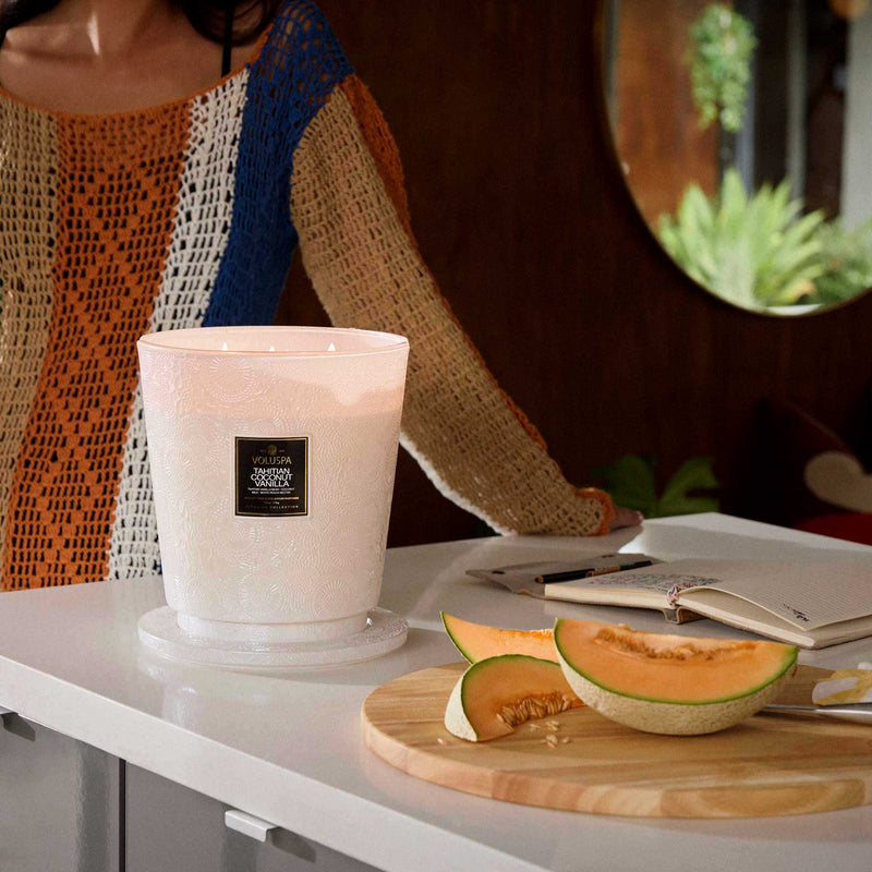 Tahitian Coconut Vanilla - 5 Wick Hearth Candle - view 2