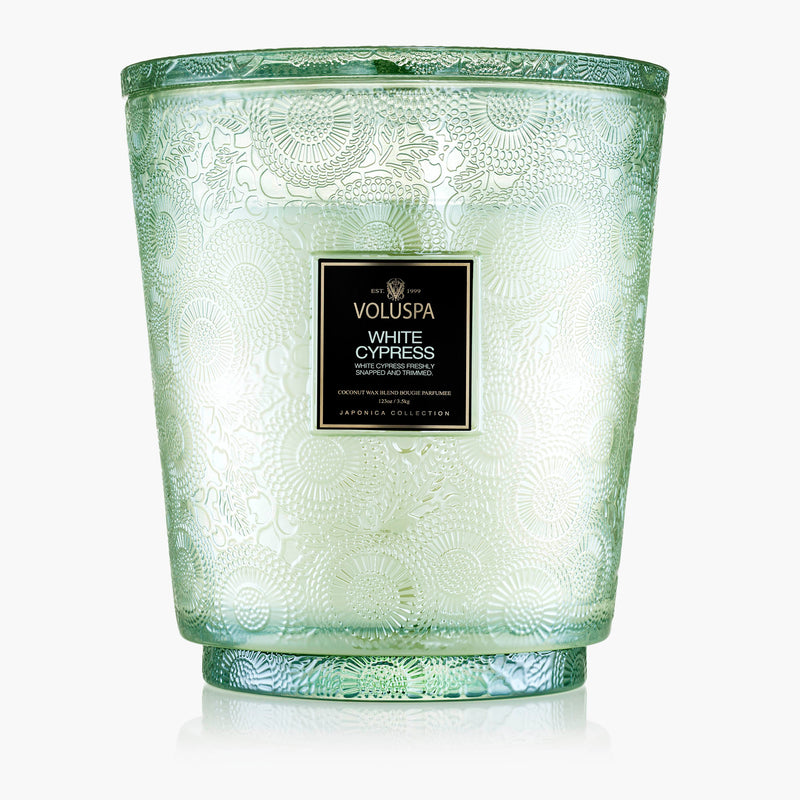 White Cypress - 5 Wick Hearth Candle - view 1