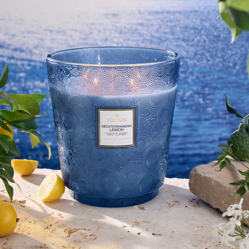 Mediterranean Lemon - 5 Wick Hearth Candle - view 2
