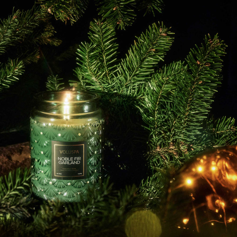 Noble Fir Garland - Large Jar Candle - view 3