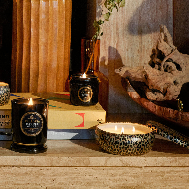 Burning Woods - 3 Wick Tin Candle - view 2