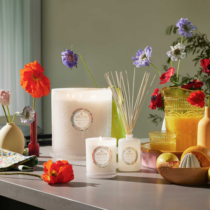 Wildflowers - 5 Wick Hearth Candle - view 2