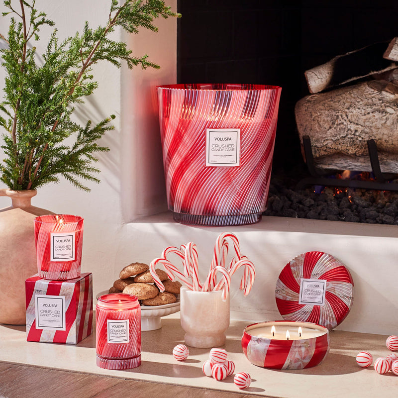 Crushed Candy Cane - 3 Wick Tin Candle - view 2