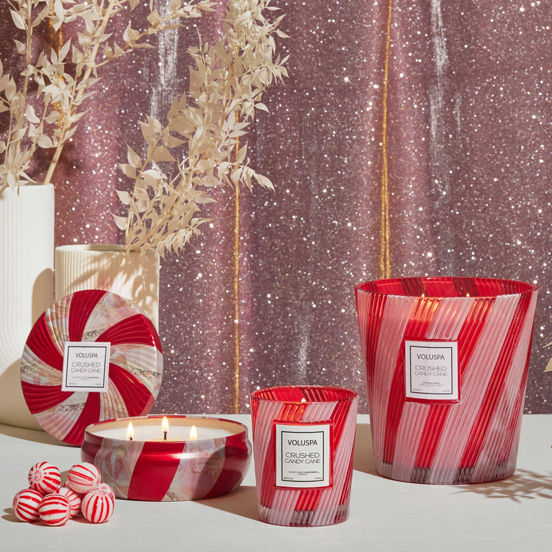 Crushed Candy Cane - 3 Wick Hearth Candle - view 2