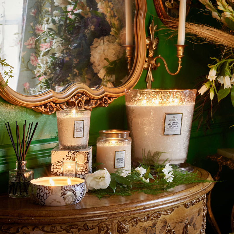 Jasmine Midnight Blooms - 5 Wick Hearth Candle - view 2