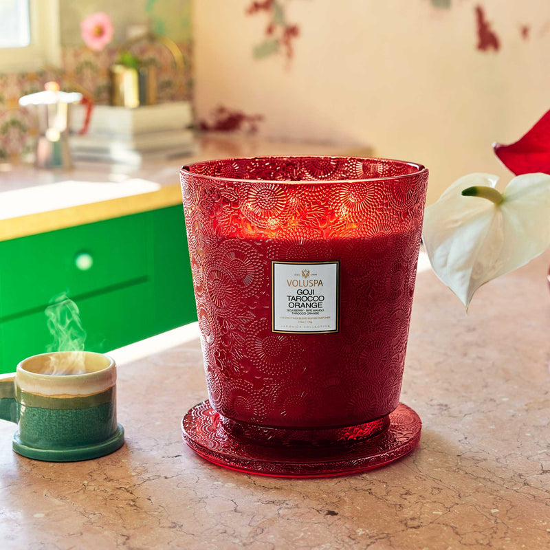 Goji Tarocco Orange - 5 Wick Hearth Candle - view 3