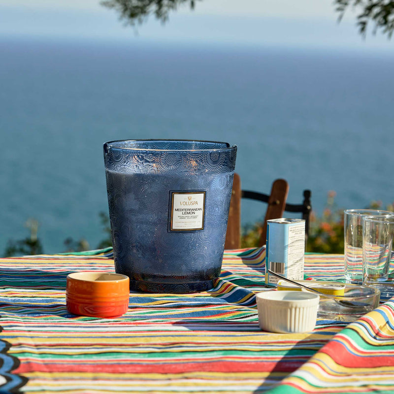 Mediterranean Lemon - 5 Wick Hearth Candle - view 4