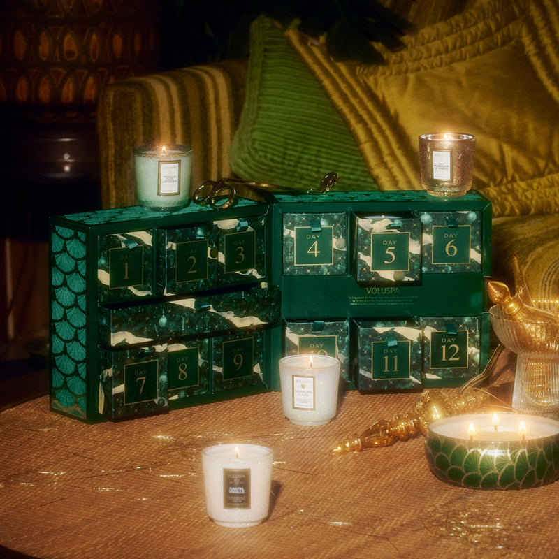 12 Day Advent Calendar - Petite Pedestal Candle Gift Set - view 3