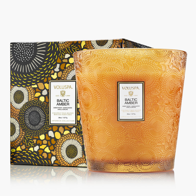 Baltic Amber - 3 Wick Hearth Candle - view 1