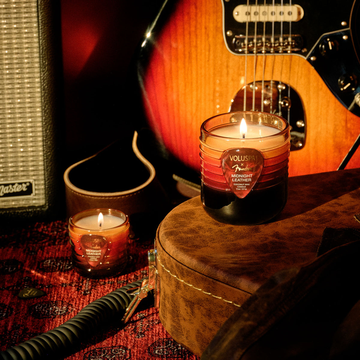 Midnight Leather - Mini Boxed Candle
