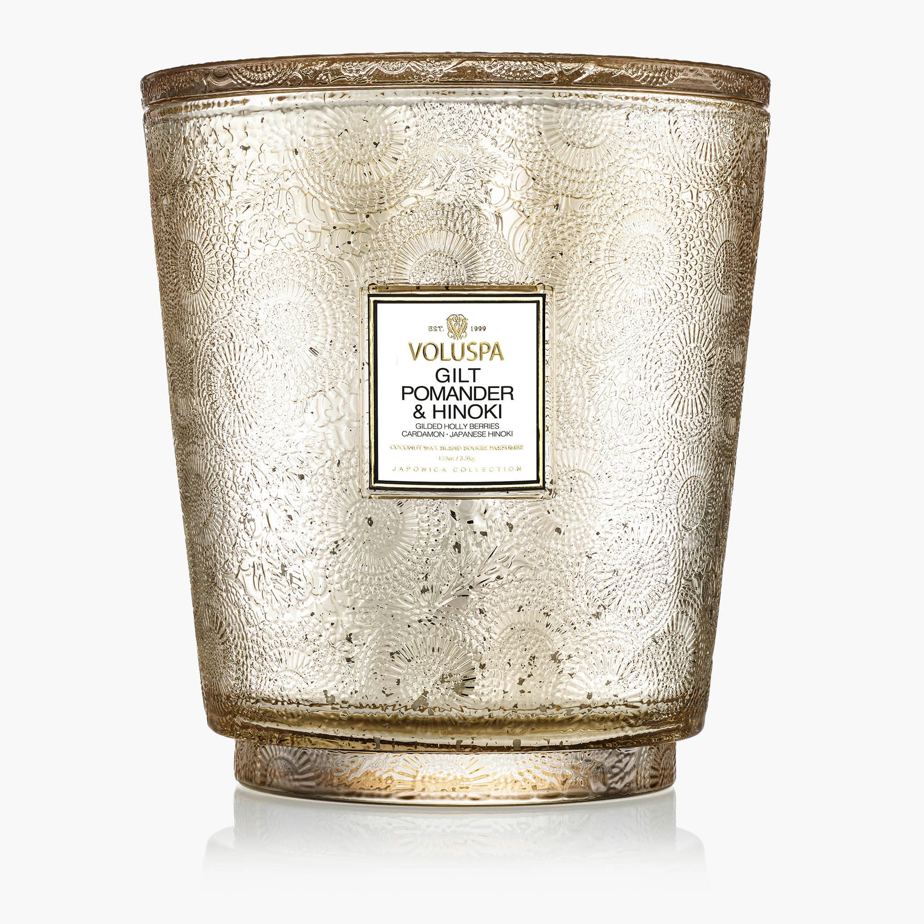 Gilt Pomander & Hinoki - 5 Wick Hearth Candle