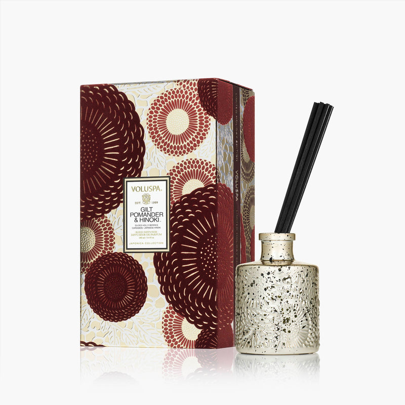 Gilt Pomander & Hinoki - Reed Diffuser - view 1