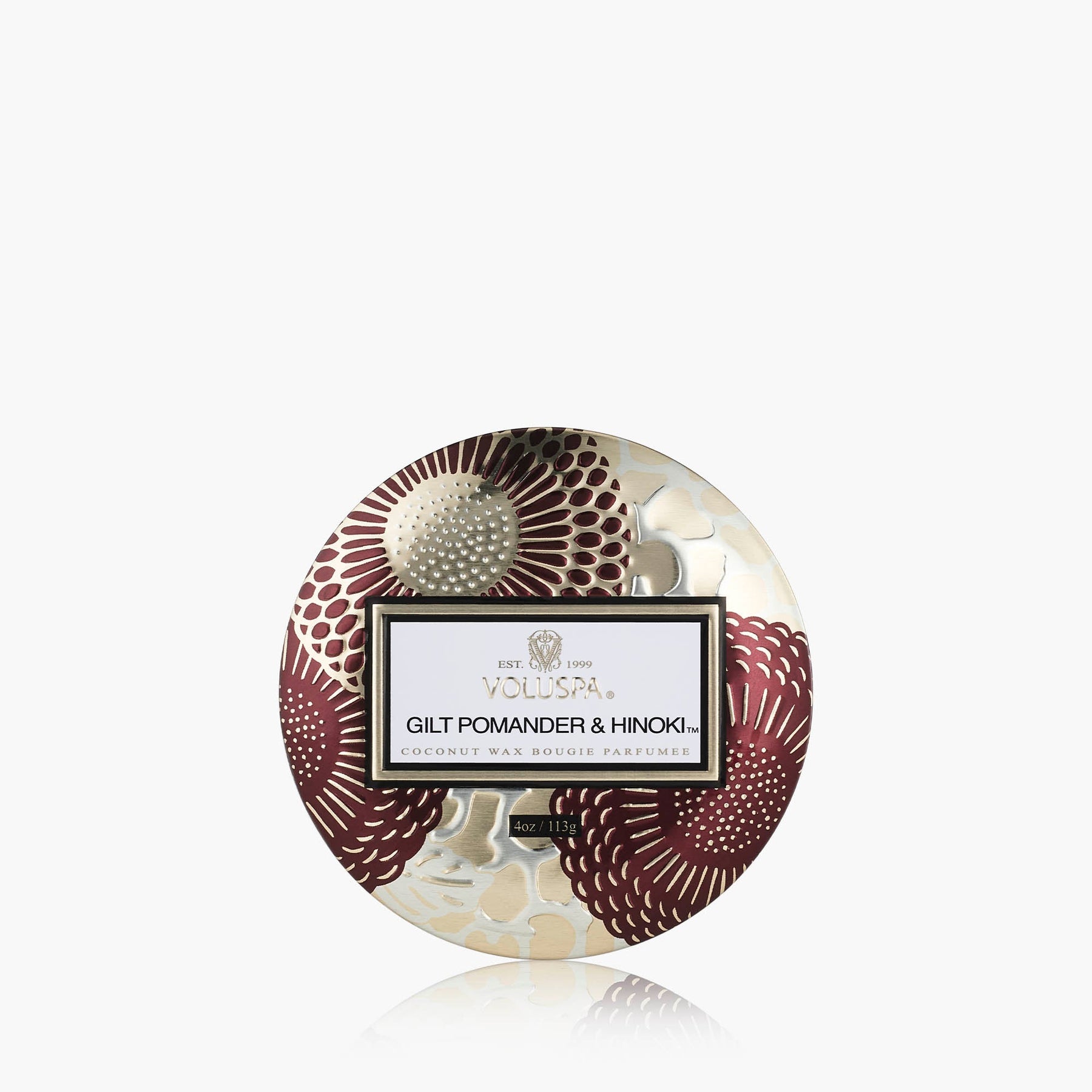 Gilt Pomander & Hinoki - Mini Tin Candle
