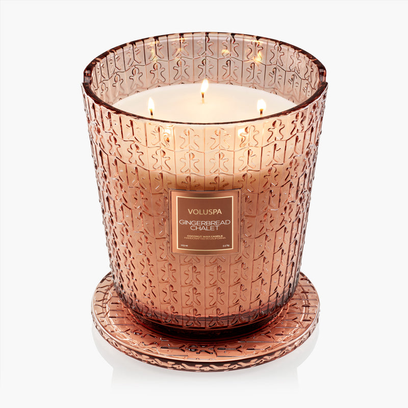 Gingerbread Chalet - 5 Wick Hearth Candle - view 5
