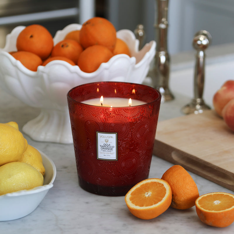 Goji Tarocco Orange - 3 Wick Hearth Candle - view 2