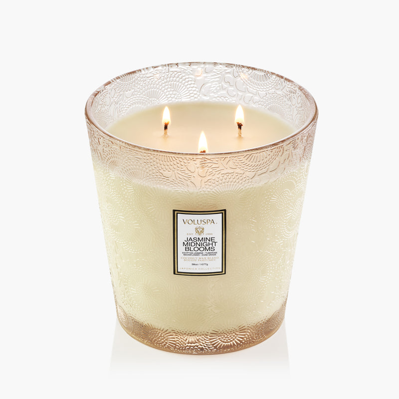 Jasmine Midnight Blooms - 3 Wick Hearth Candle - view 3