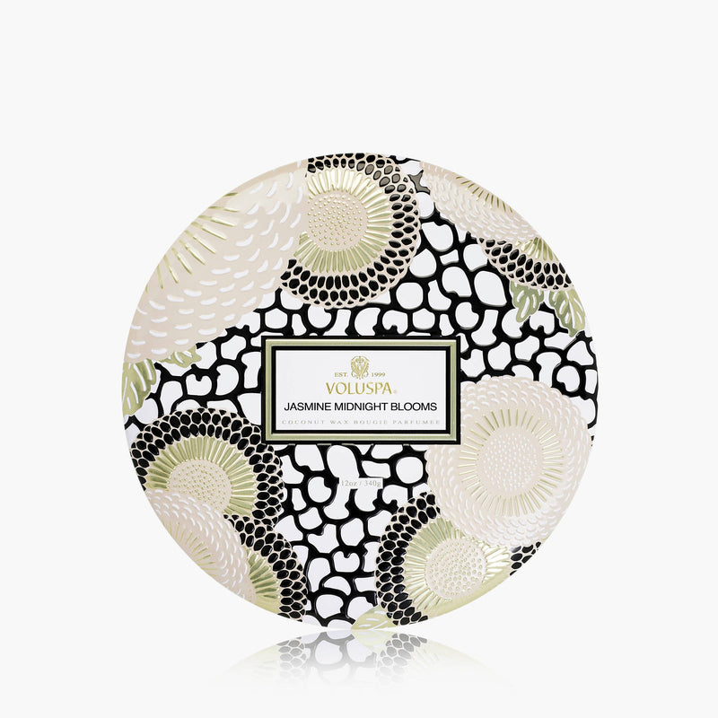 Jasmine Midnight Blooms - 3 Wick Tin Candle - view 1