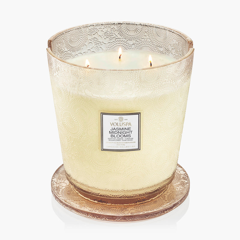 Jasmine Midnight Blooms - 5 Wick Hearth Candle - view 4