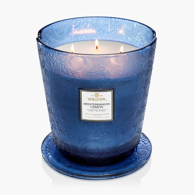 Mediterranean Lemon - 5 Wick Hearth Candle - view 6