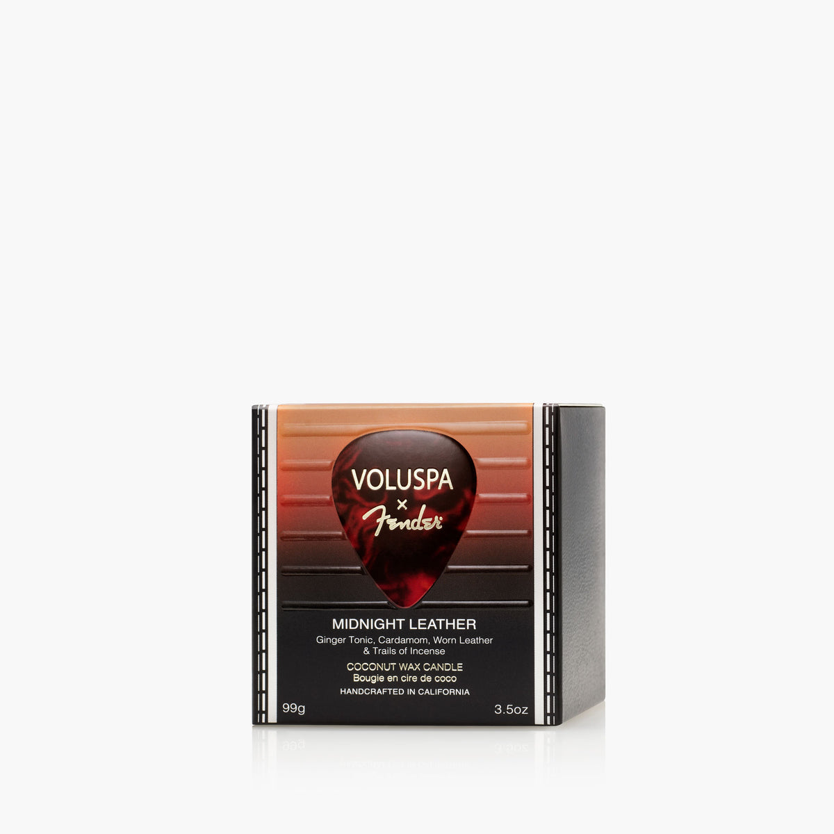 Midnight Leather - Mini Boxed Candle